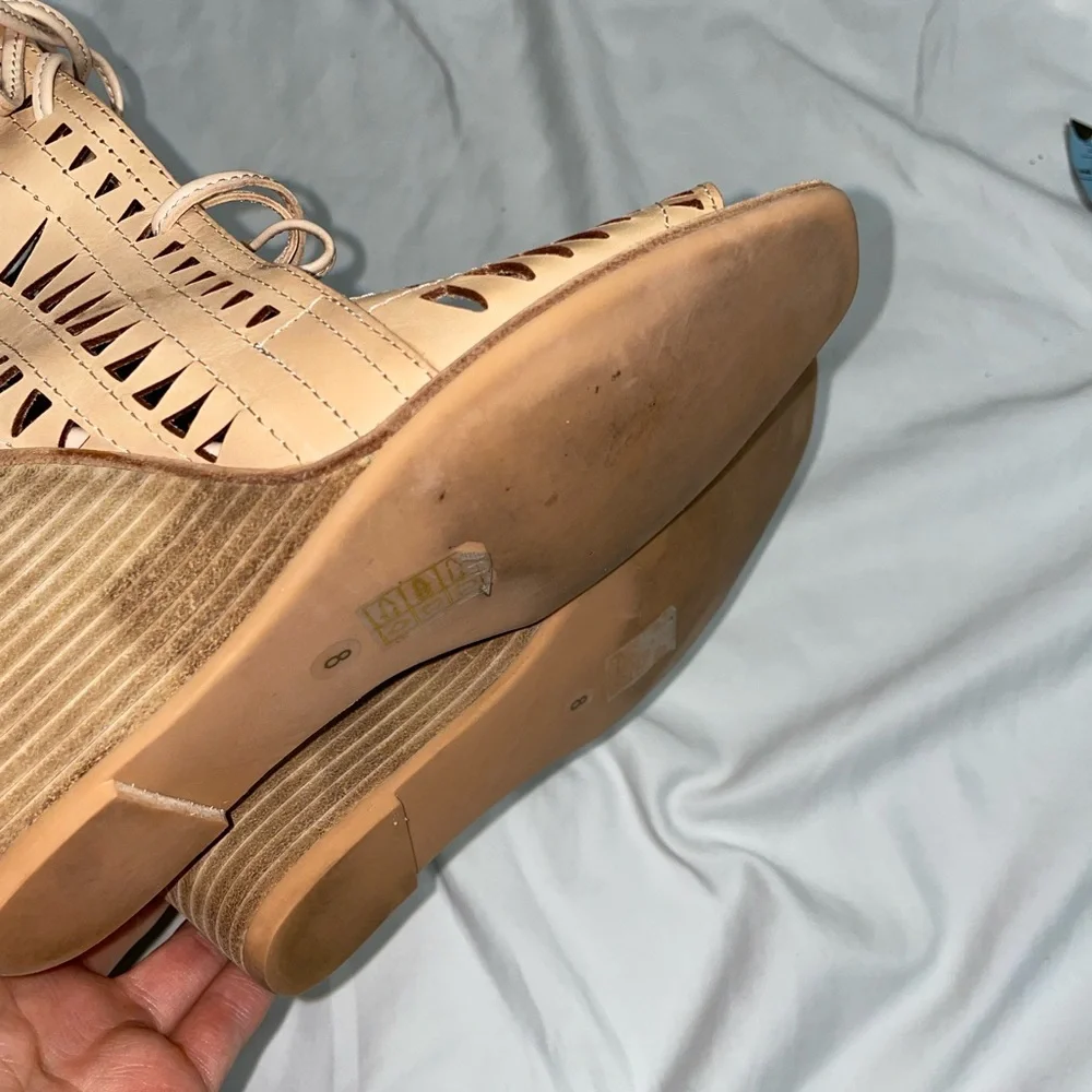 Jeffrey‎ Campbell Lace-Up Rodillo Wedges Women’s Size 8 Coastal Cowgirl Western